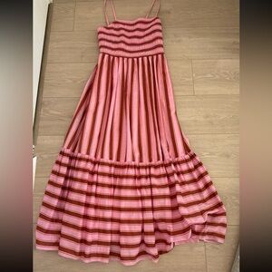 Kate Spade Pink and Red Smocked Dress